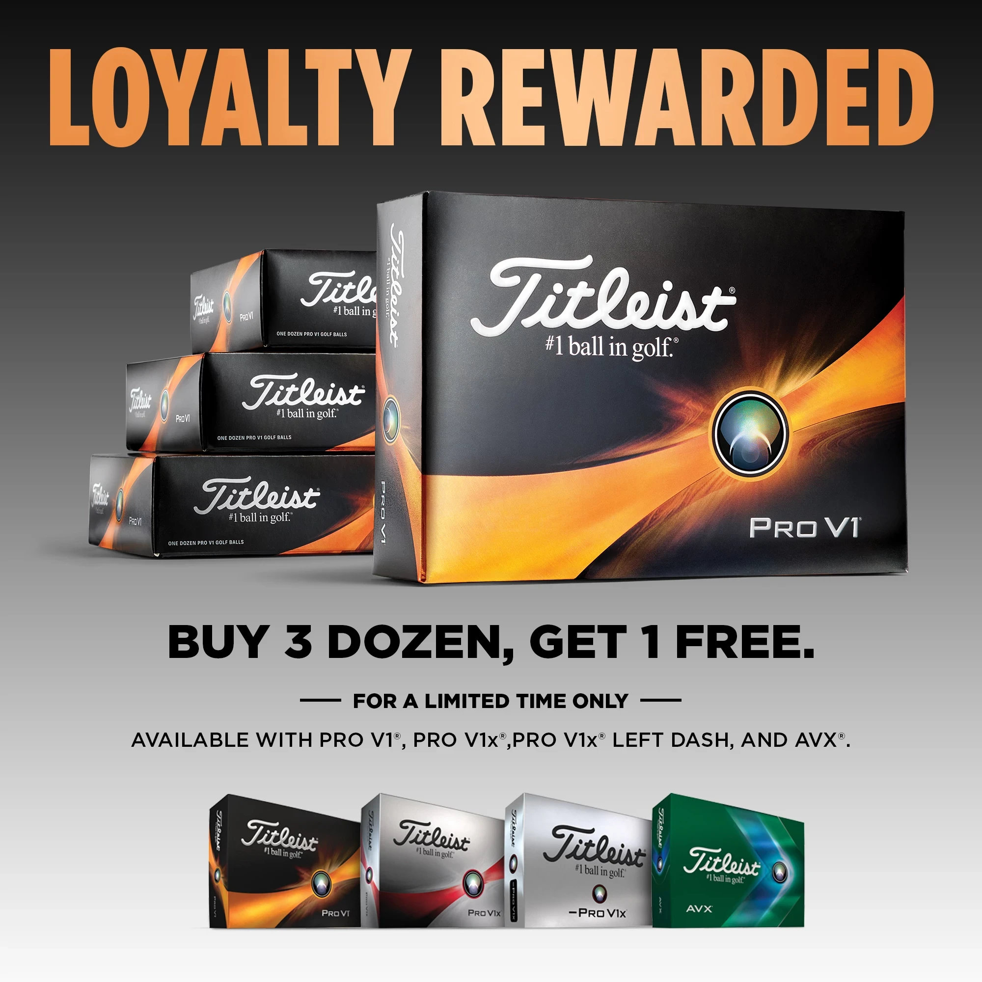 Loyalty Rewarded - Special Limited Time Golf Ball Offer from Titleist