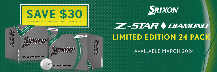web banner to promote the SRIXON Z-Star Diamond Limited Edition 24 pack