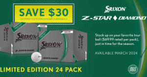 web banner to promote the SRIXON Z-Star Diamond Limited Edition 24 pack
