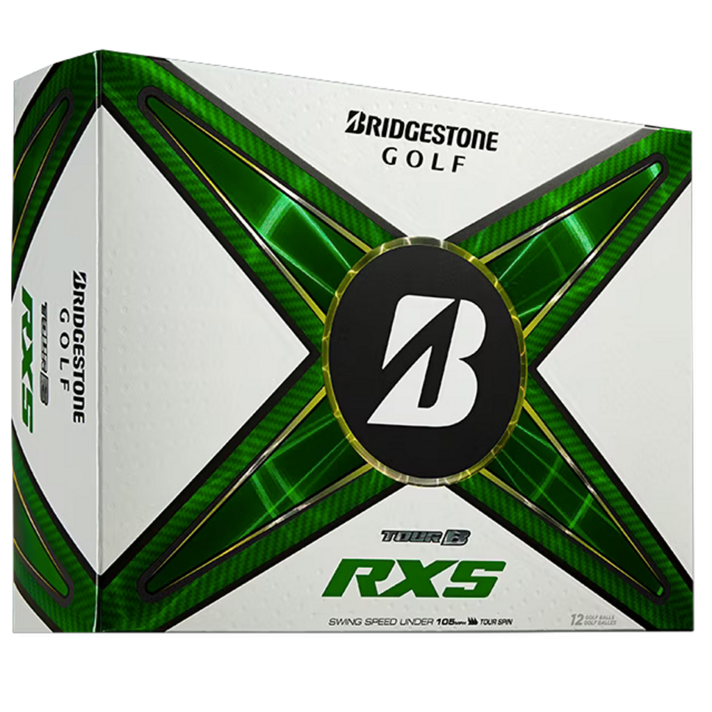 Front of Bridgestone Tour B XS box with Green Design