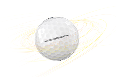 New Spin Skin with SeRM infographic for the SRIXON Z-Star Diamond Golf Ball