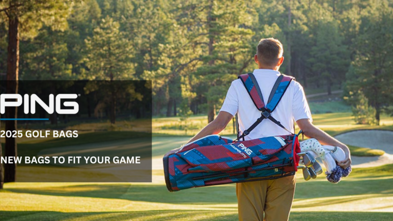 Man carrying golf bag